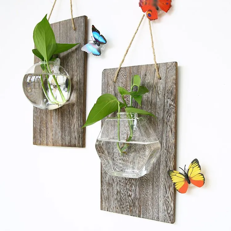 wall hanged glass vase wall hanged glass vase