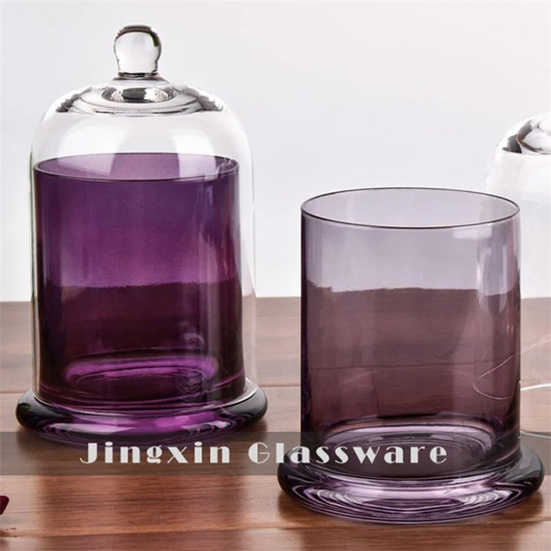 JX31924 purple bell candle jar dome (6)